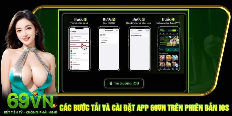 Các bước tải và cài đặt app 69VN trên phiên bản iOS
